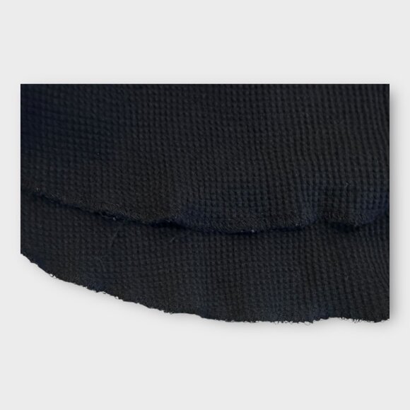 Everlane - The Organic Cotton Turtleneck Waffle Tee black - womens small - Picture 7 of 8